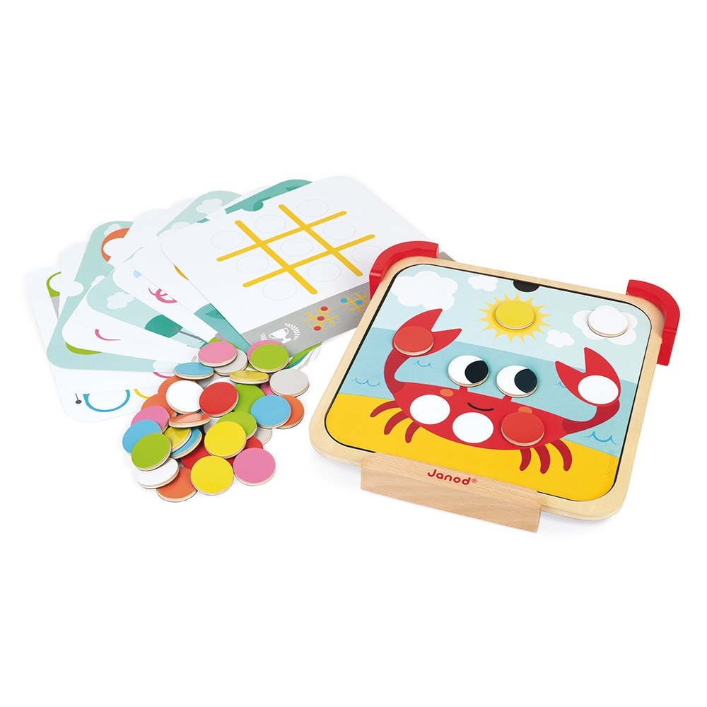 Janod I Learn Colours - Giocattolo Educativo Magnetico in Legno per Bambini dai 2 ai 5 Anni