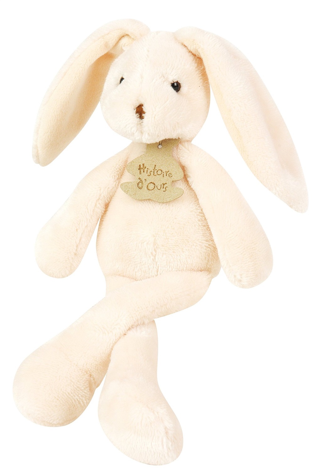 Histoire d'Ours Doudou Coniglio Bianco 40 cm - Morbido e Durevole, Giocattolo e Cuscino