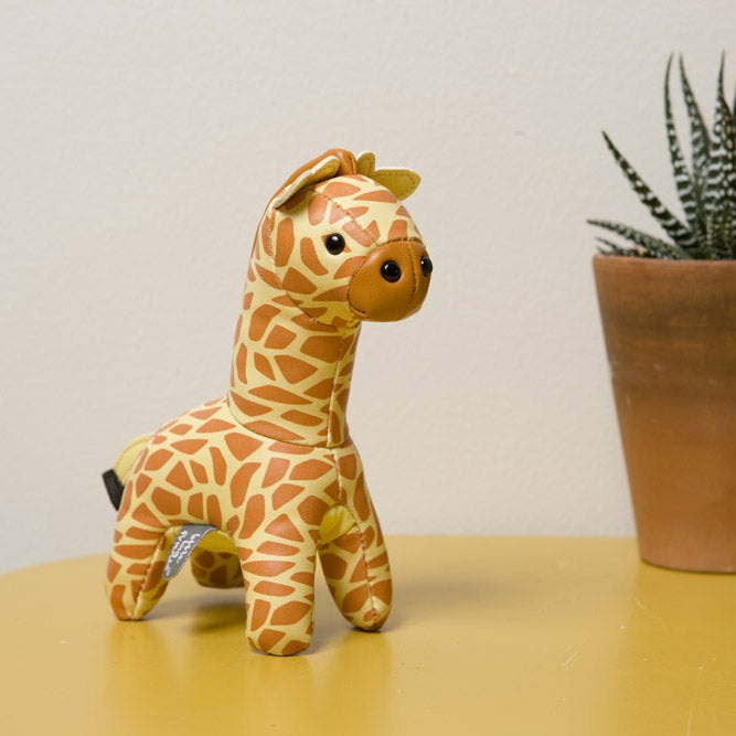 Little Big Friends Gina la Giraffa - Peluche Sonaglio Morbido per Bambini, da 0 Mesi, Facile da Pulire e Ideale come Portachiavi
