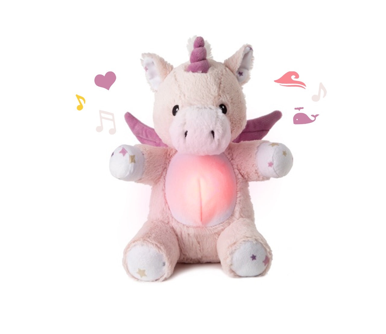 Cloud B Love Light Buddies™ Lily Luce da Notte Unicorno Rosa - Aiuto per il Sonno per Bambini dalla Nascita