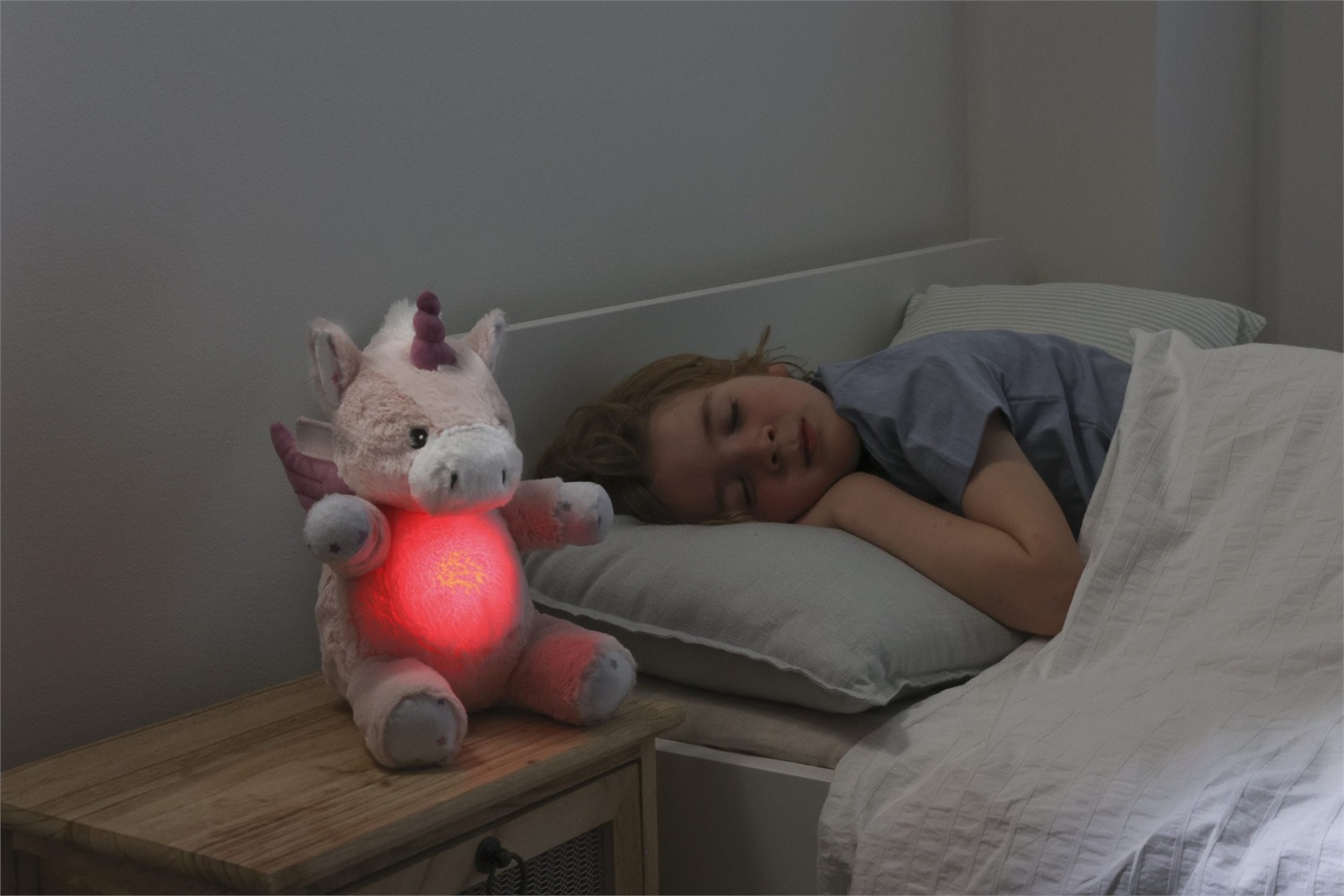 Cloud B Love Light Buddies™ Lily Luce da Notte Unicorno Rosa - Aiuto per il Sonno per Bambini dalla Nascita