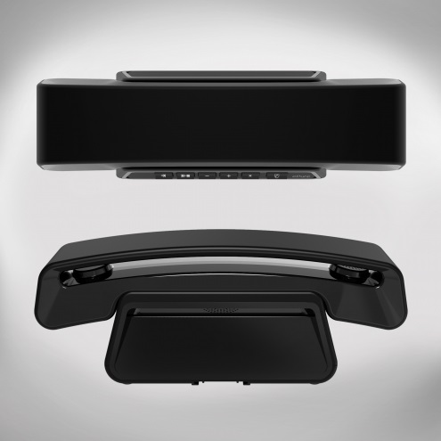 Alcatel ePure Premium Telefono DECT Cordless con Identificatore di Chiamata, Vivavoce, Segreteria e Design Vintage - Nero
