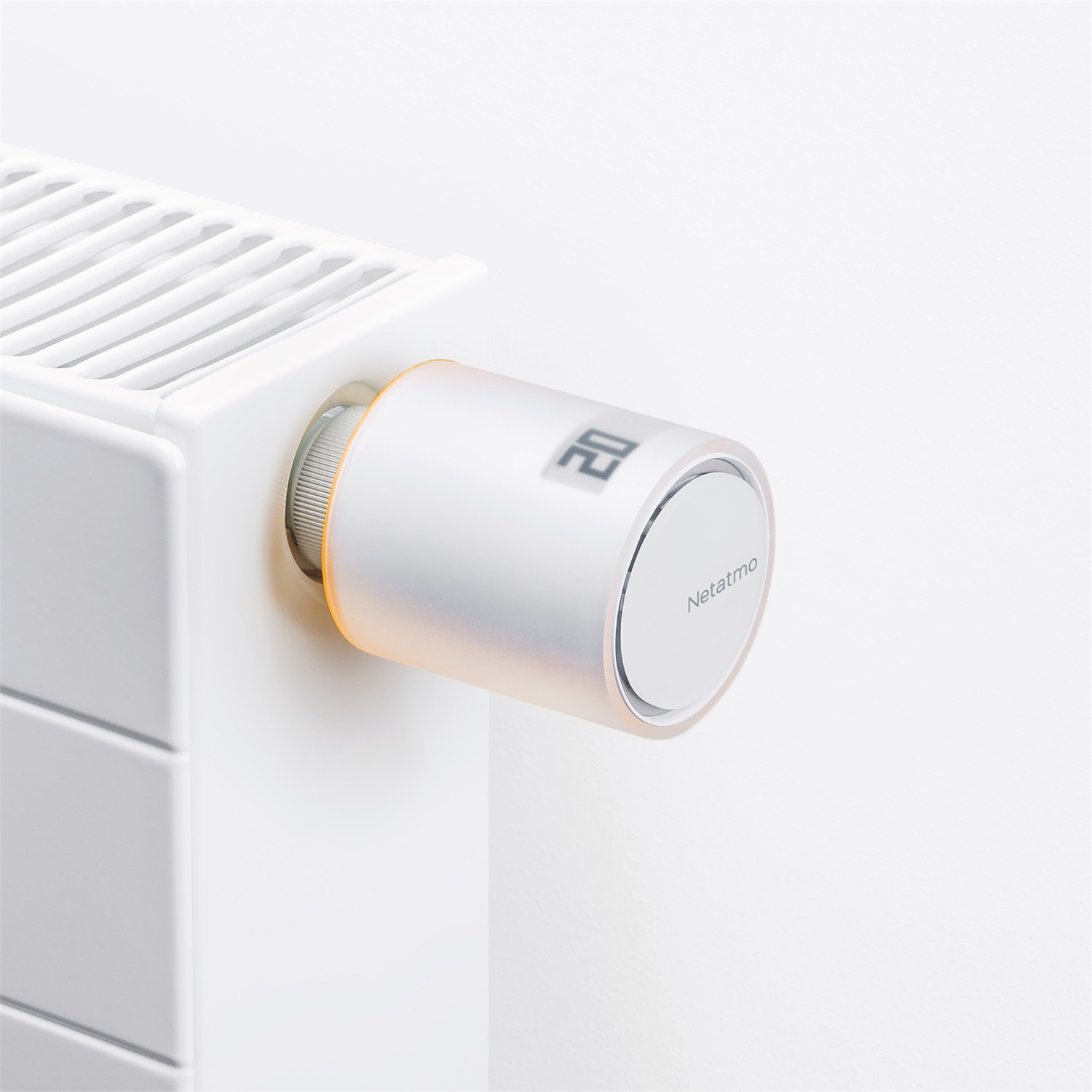 Netatmo Valvola Termostatica Intelligente Aggiuntiva per Termosifoni - Wifi, Bianco, Controllo Temperatura 5-30°C, Compatibile con Vari Adattatori