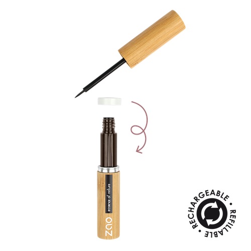 ZAO Essence of Nature Eyeliner 071 Marrone Scuro Ricaricabile Bio Vegan 100% Naturale - 4,5 g