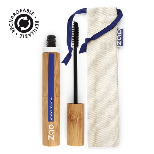 Zao Essence of Nature Mascara all'Aloe Vera 090 Nero Ricaricabile 7 ml - Aspetto Duraturo e Comfort