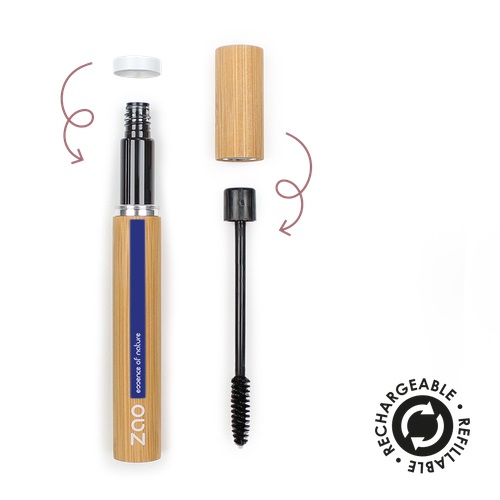 Zao Essence of Nature Mascara all'Aloe Vera 090 Nero Ricaricabile 7 ml - Aspetto Duraturo e Comfort