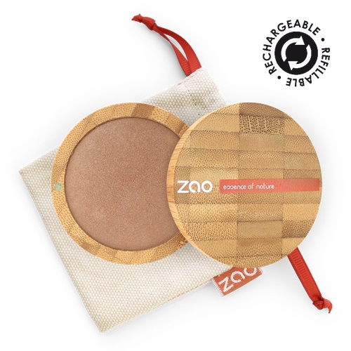 Zao Bronzer 342 Caramel cuivré - Polvere Minerale a Base di Ingredienti Naturali, 15 g
