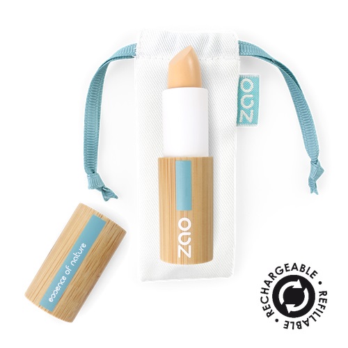 ZAO essence of nature Bambus Concealer 491 Ivory - Correttore in Stick 3,5 g con Copertura Medio-Alta e Olio di Ricino Biologico