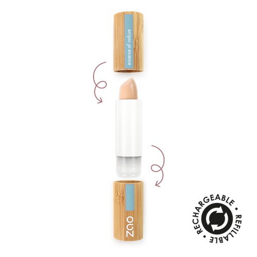 ZAO Correttore in Stick No. 492 Clear Beige 3,5 g - Copertura Medio-Alta per Imperfezioni e Occhiaie