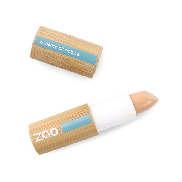 Zao Bamboo Concealer Stick 493 Brown Pink - Correttore in Stick 3,5 g con Copertura Medio-Alta e Lunga Durata
