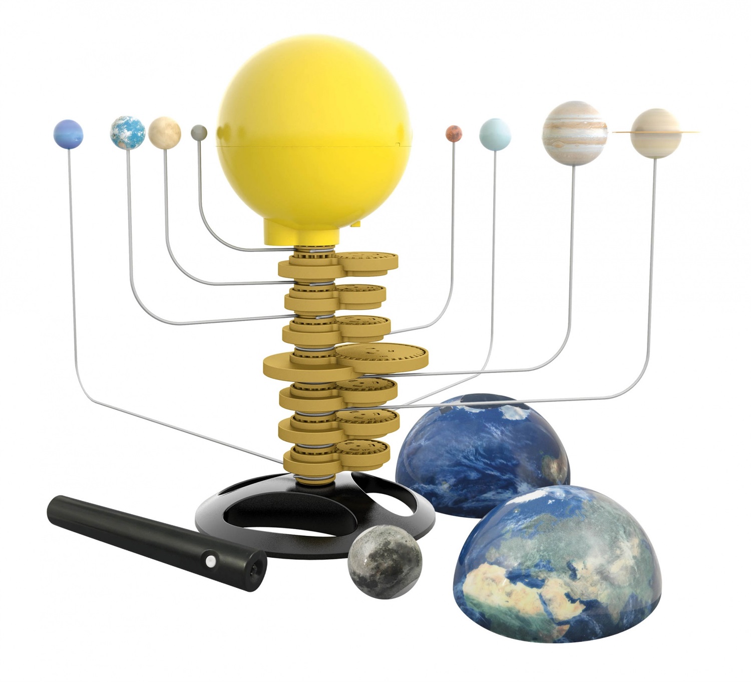 Buki Sistema Solare Motorizzato - Giocattolo Educativo con Pianeti Rotanti, 33 x 15 x 26 cm