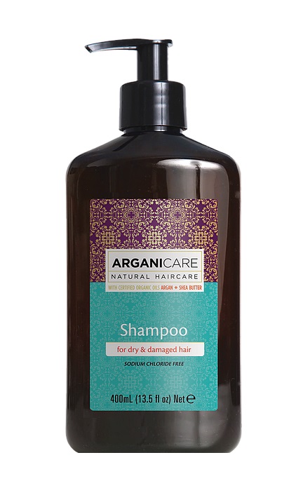 Arganicare Shampoo Nutriente all'Olio di Argan e Burro di Karitè 400 ml per Capelli Secchi e Danneggiati
