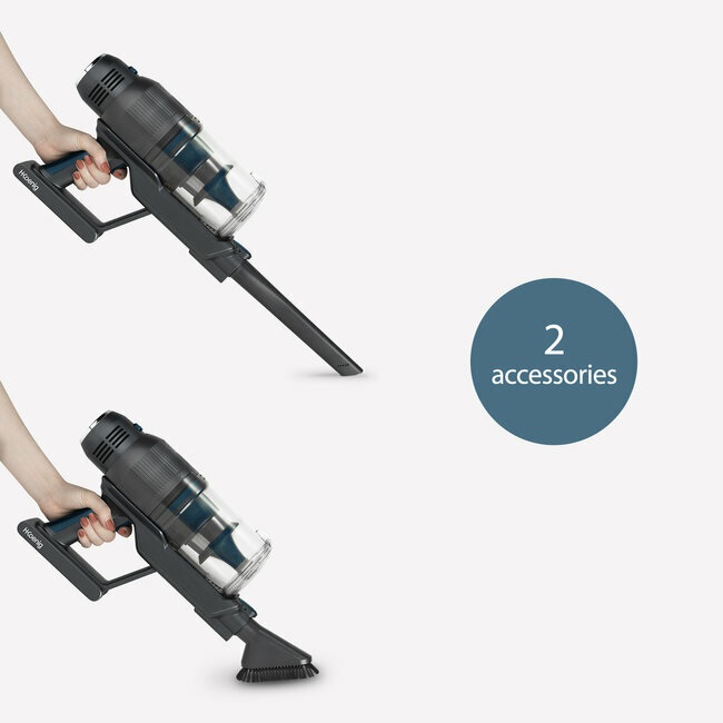 H.Koenig UPX26 Aspirapolvere Cordless 2 in 1 - Leggero, Pieghevole, Senza Sacco, Autonomia Fino a 40 Minuti, Potenza 220 W