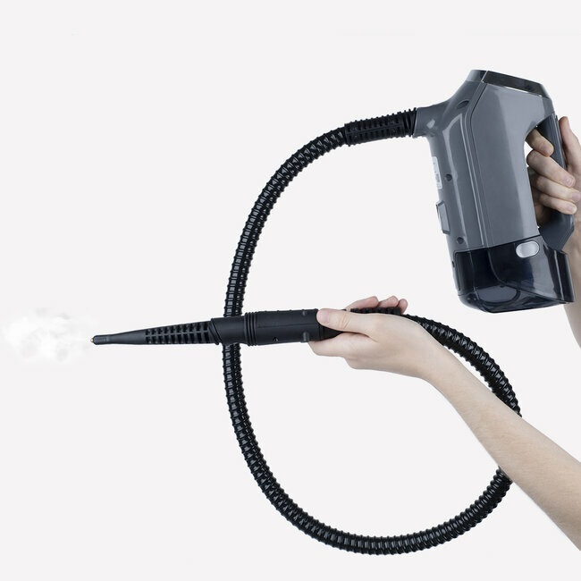 H.Koenig ARYA600 - Aspirapolvere a vapore 3 in 1, 1800 W, 1 L, 4 bar, 3 livelli di vapore, tecnologia ciclonica, accessori inclusi