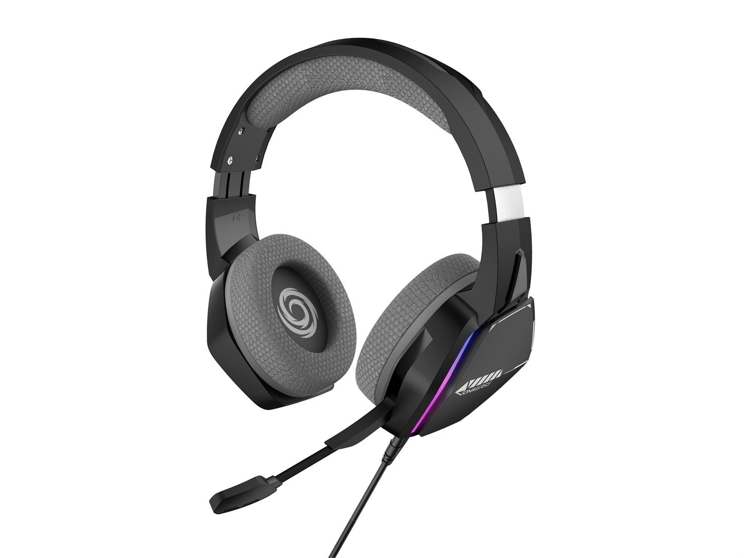Oniverse Cuffie Gaming Nebula Infinite Black - Compatibili con PS5, PS4, SWITCH, XBOX, PC e MAC, Microfono Regolabile, Altoparlanti da 50 mm e Cuscinetti in Tessuto Traspirante