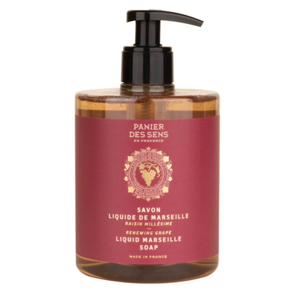 Panier des Sens Sapone di Marsiglia Liquido - Uva D'Annata - 500ml - Idratante e Nutriente con Oli Vegetali