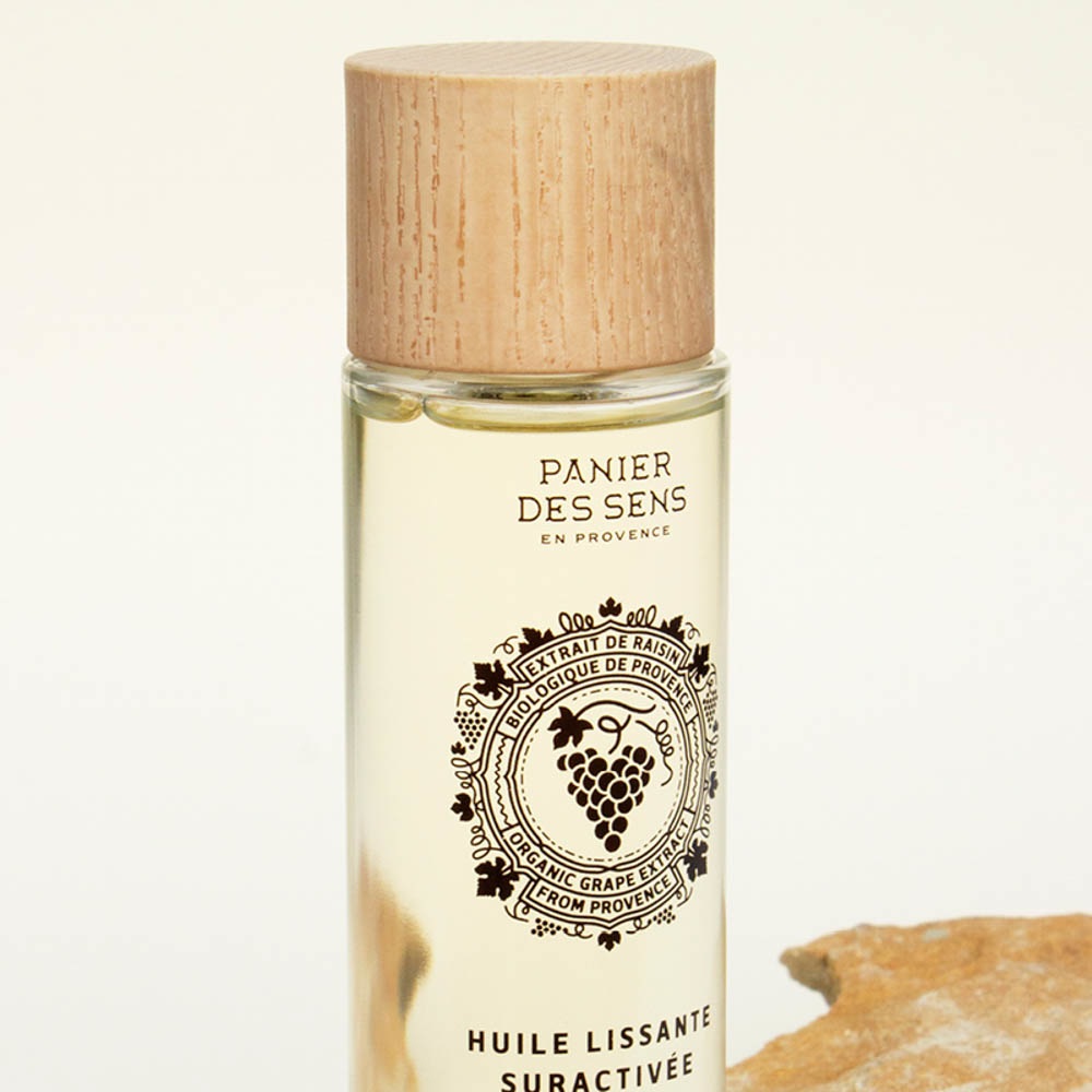 Panier des Sens Olio Levigante Attivo - Uva D'Annata - 100ml - Olio Secco Nutriente e Rassodante per Pelle Universale
