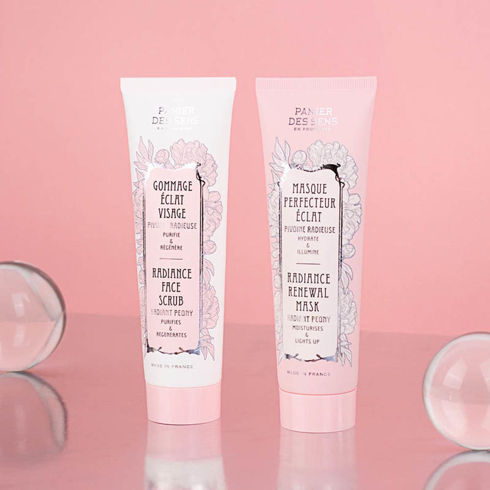 Panier Des Sens Gommage Illuminante Viso - Peonia Radiosa - Esfoliazione Delicata e Luminosità Naturale