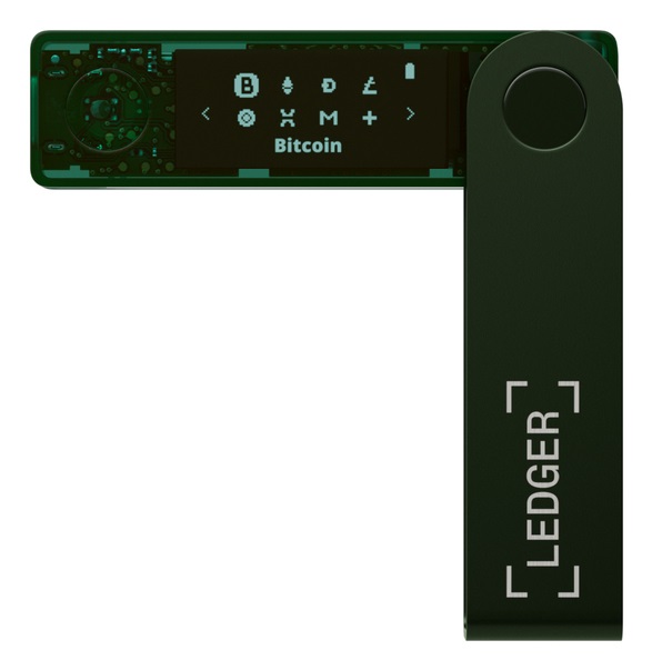 LEDGER Nano X Emerald Green - Portafoglio hardware sicuro per criptovalute e NFT con Bluetooth