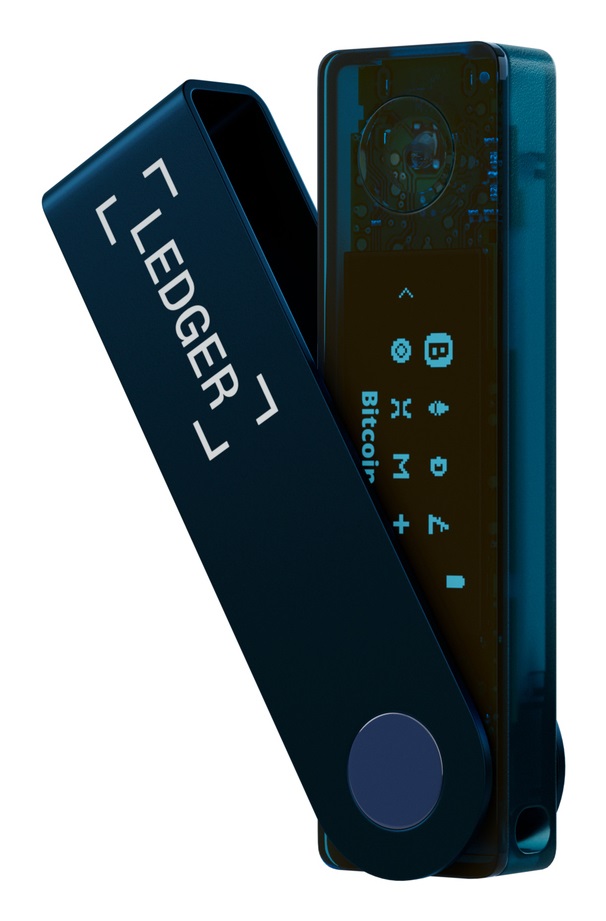 LEDGER Nano X Portafoglio Hardware per Criptovalute - Sicurezza Avanzata, Bluetooth e Colore Sapphire Blue