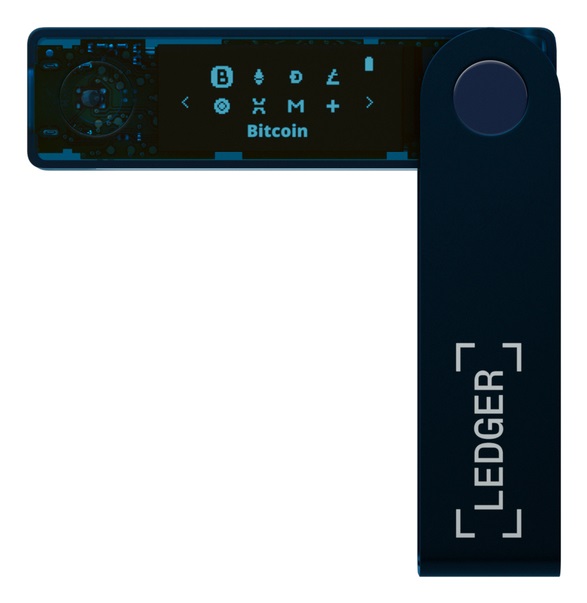 LEDGER Nano X Portafoglio Hardware per Criptovalute - Sicurezza Avanzata, Bluetooth e Colore Sapphire Blue