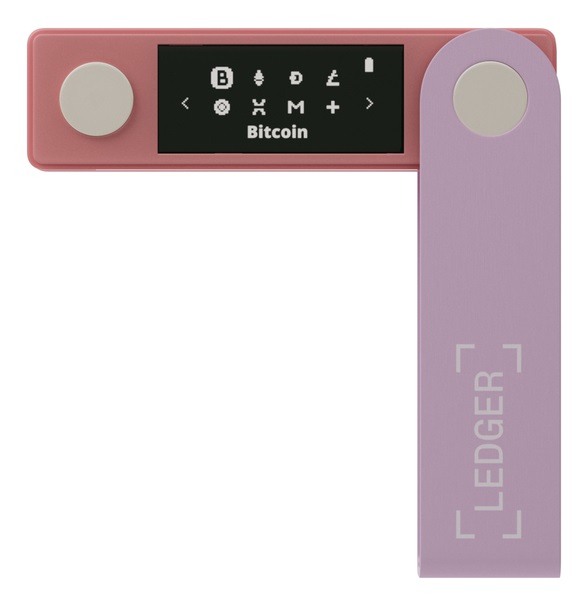 LEDGER Nano X Portafoglio Hardware per Criptovalute - Pastel Pink con Sicurezza Avanzata e Connessione Bluetooth