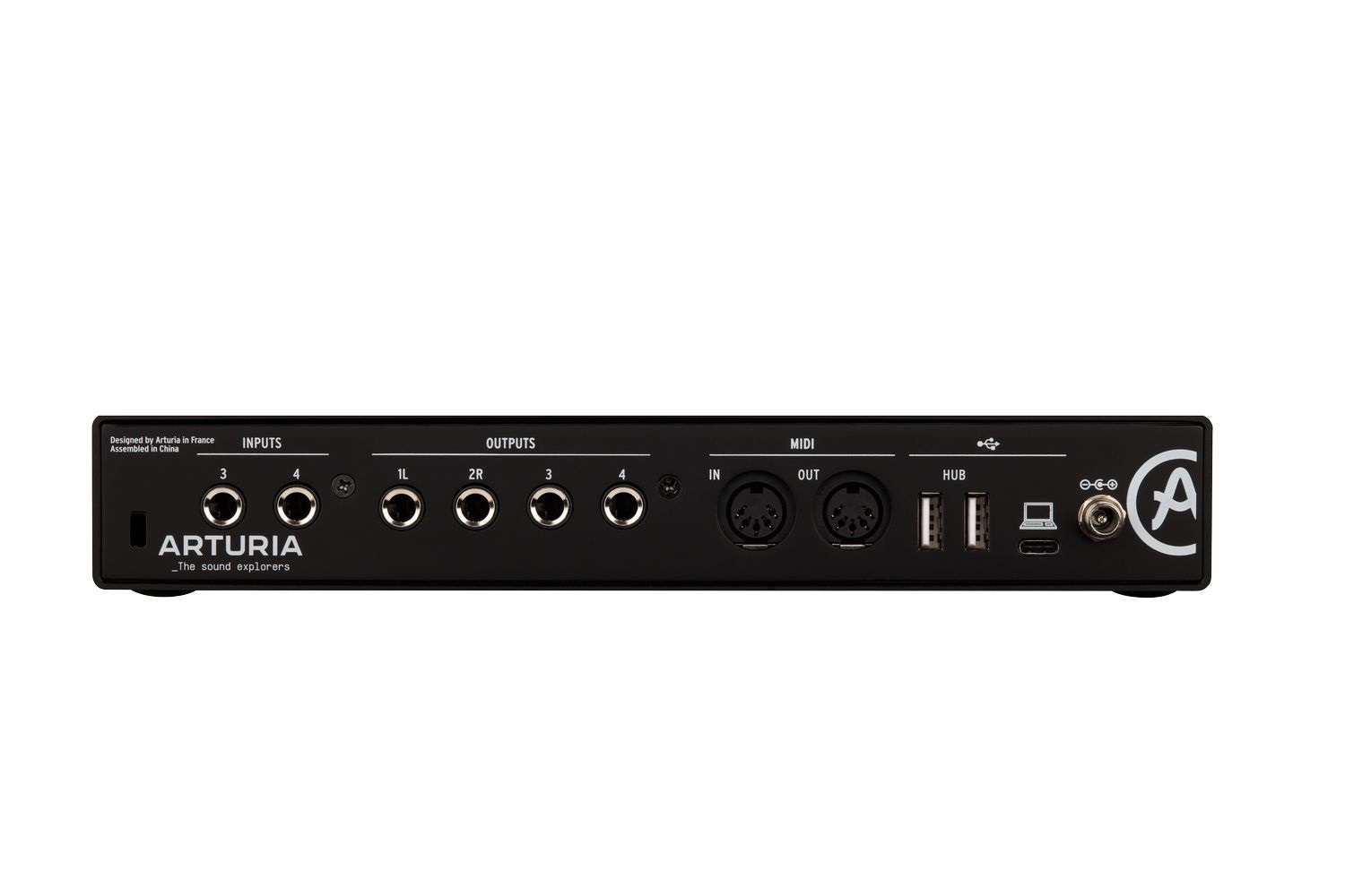 Arturia MiniFuse 4 - Interfaccia Audio e MIDI USB Compatta con Pacchetto Software Creativo - Nero