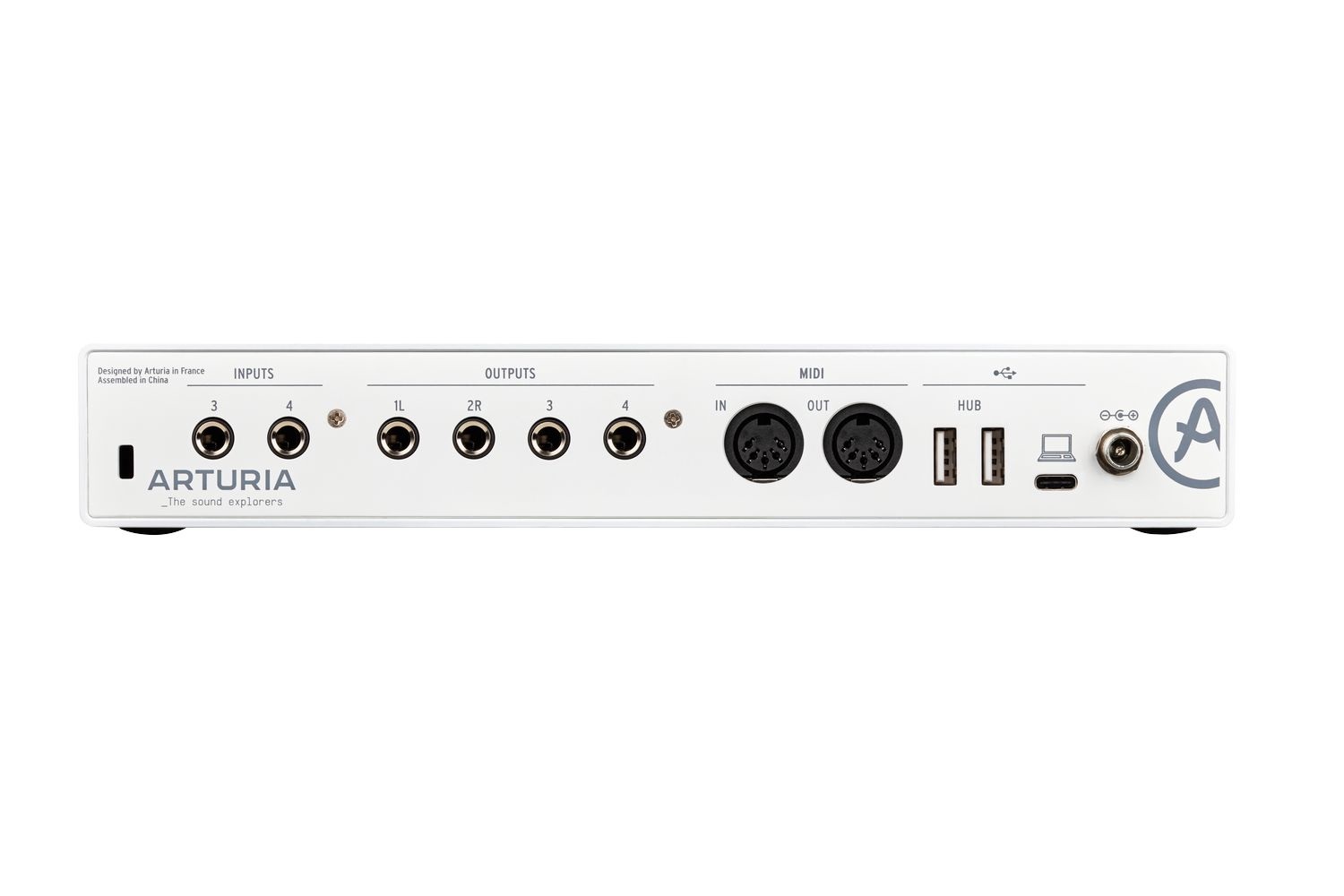 Arturia MiniFuse 4 - Interfaccia audio e MIDI USB compatta con pacchetto software creativo - Bianco
