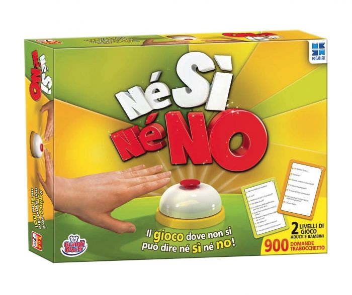 Grandi Giochi Né Sì Né No - Gioco da Tavolo Educativo con 900 Domande Trabocchetto, Due Livelli di Gioco per Bambini e Adulti, Multicolore