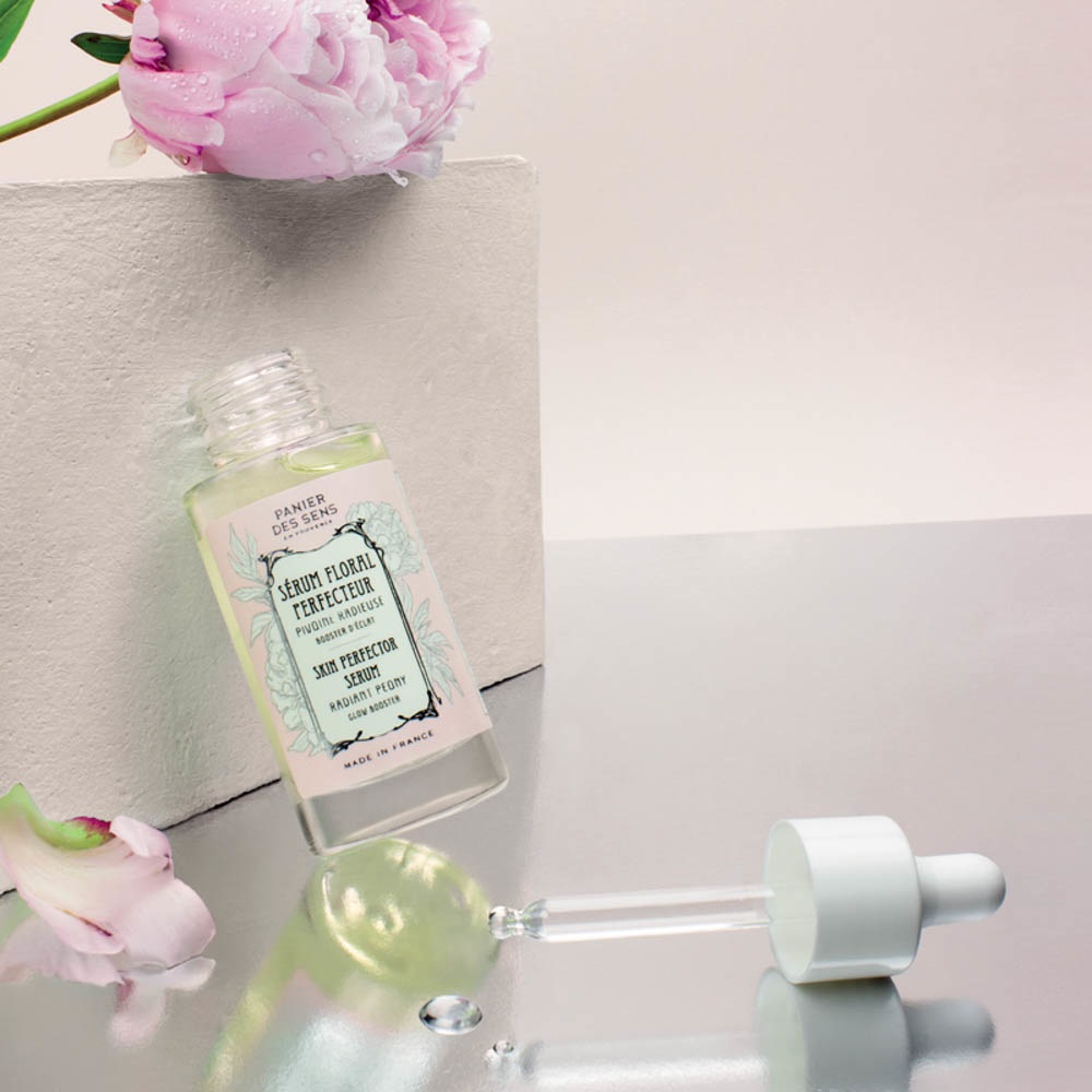 Panier Des Sens Siero Floreale Perfezionatore - Peonia Radiosa - 30ml - Rimpolpante e Idratante, Affina i Pori