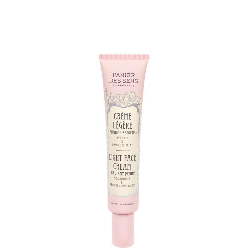 Panier Des Sens Crema Viso Leggera - Peonia Radiosa - 40ml - Idratazione 48H, Effetto Healthy Glow, Adatta a Pelli Delicate