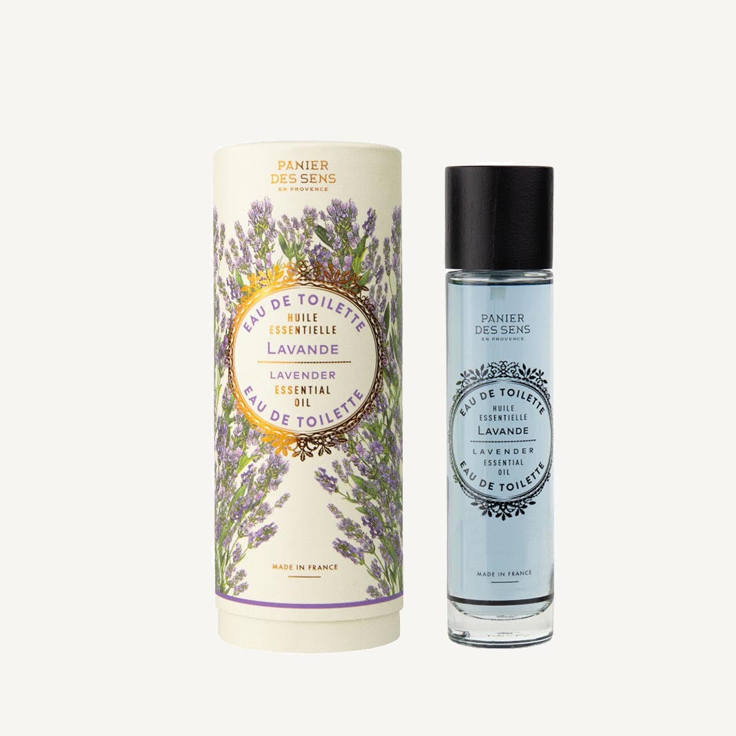 Panier des Sens Relaxing Lavender Eau de Toilette 50ml - Fragranza Unisex con Lavanda, Palissandro e Muschio Bianco