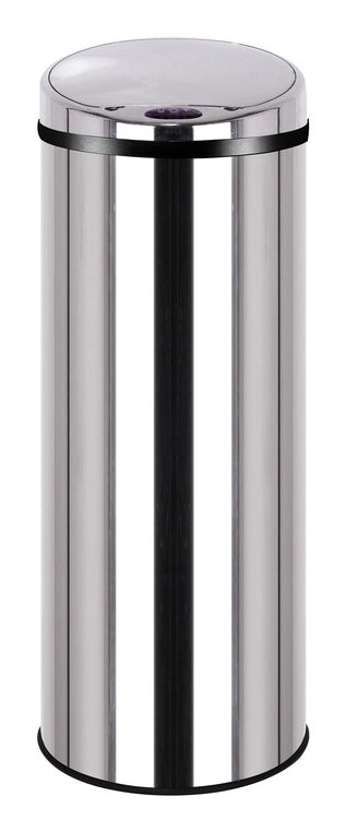 KITCHEN MOVE Pattumiera Automatica in Acciaio Inox da 50L con Secchio e Design Rotondo