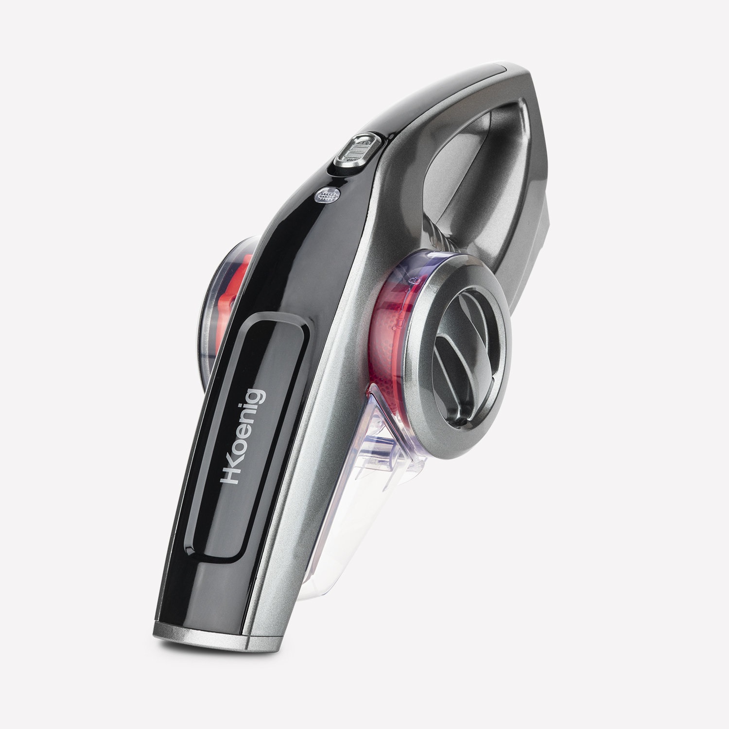 H.Koenig TCP85 - Aspirapolvere portatile e Aspirabriciole ciclonico senza fili, 85W, filtro HEPA, autonomia 15 minuti, capacità 0,8L, con spazzola 2 in 1 e ugello per fessure