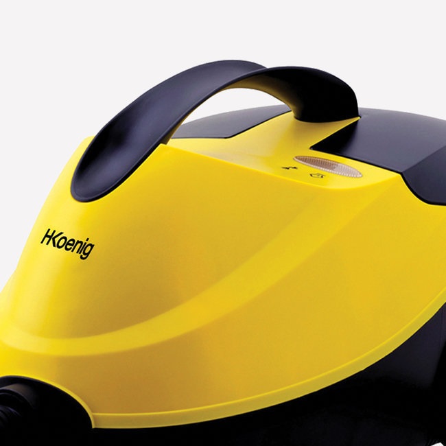 H.Koenig NV6200 Pulitore a Vapore 2000W, 4 Bar, 1,5L, Autonomia 45 Min, Pronto in 8 Min, Multifunzione con 10 Accessori