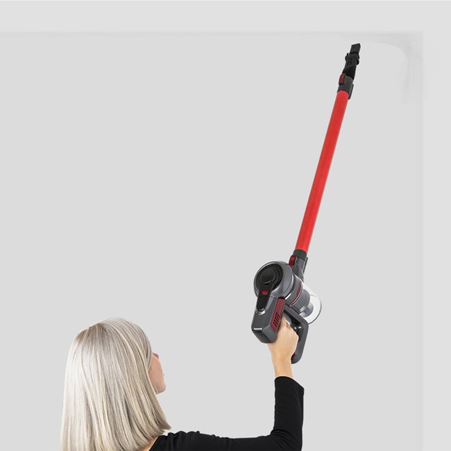 H.Koenig UP600 Aspirapolvere 2 in 1 PowerClean Scopa Elettrica Senza Fili e Senza Sacco, Batteria al Litio 22,2V, Compatta e Leggera, Adatta per Animali Domestici