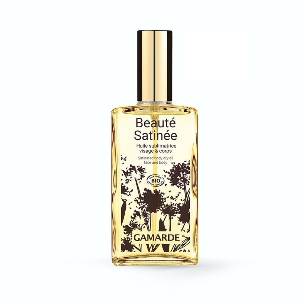 GAMARDE Beauté Satinée Olio Sublimante Biologico 100ml - Nutriente per Viso e Corpo