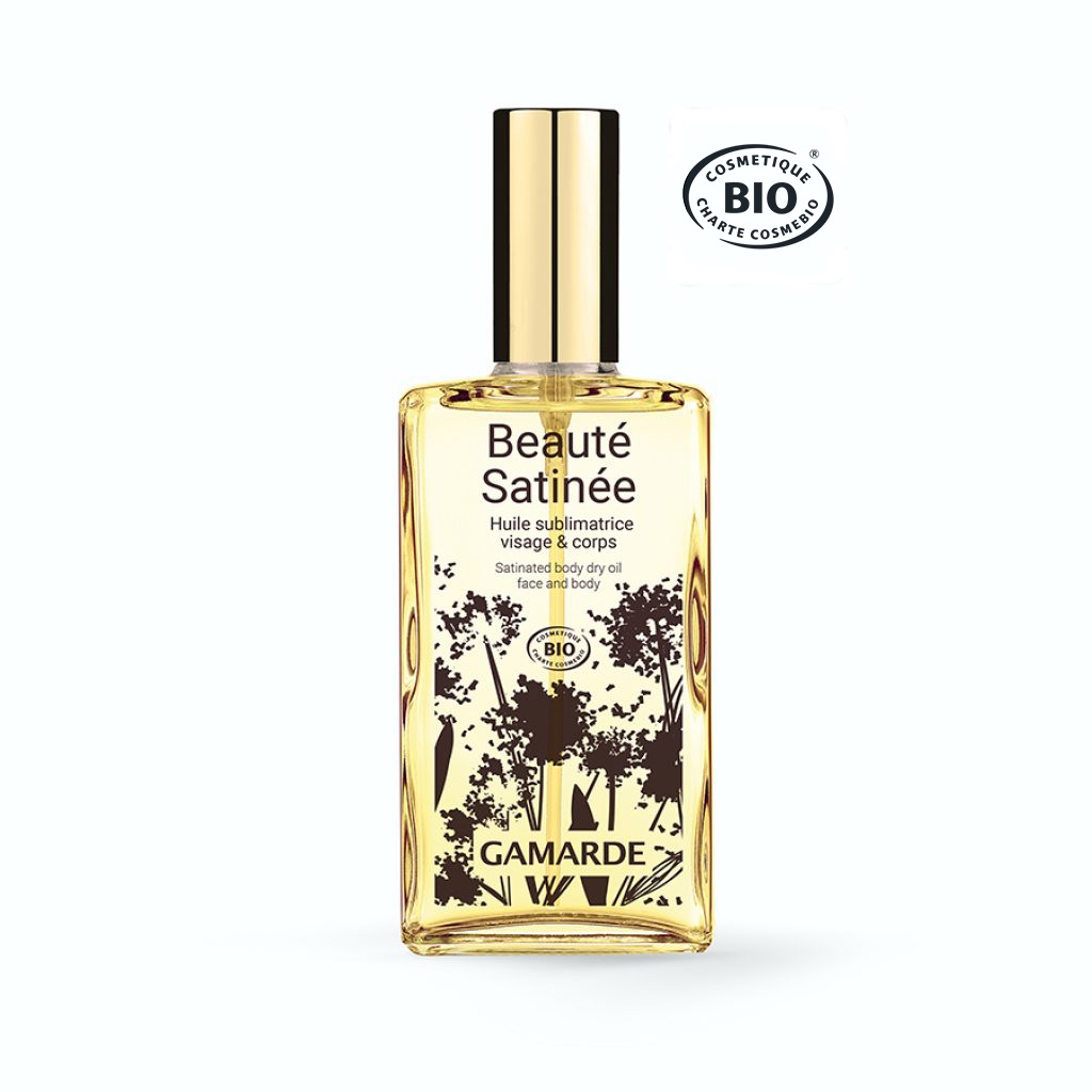 GAMARDE Beauté Satinée Olio Sublimante Biologico 100ml - Nutriente per Viso e Corpo
