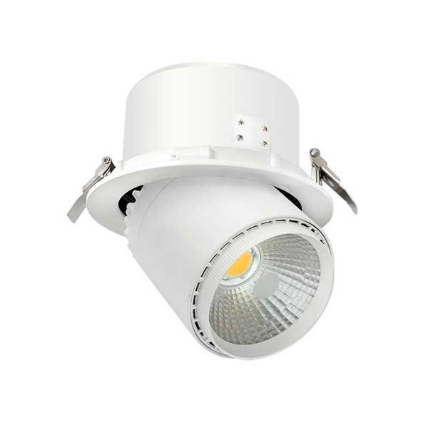 Optonica Faretto LED Incasso Orientabile Tondo 5W con Driver Incluso - Bianco 6000K, 375lm, Ø90mm