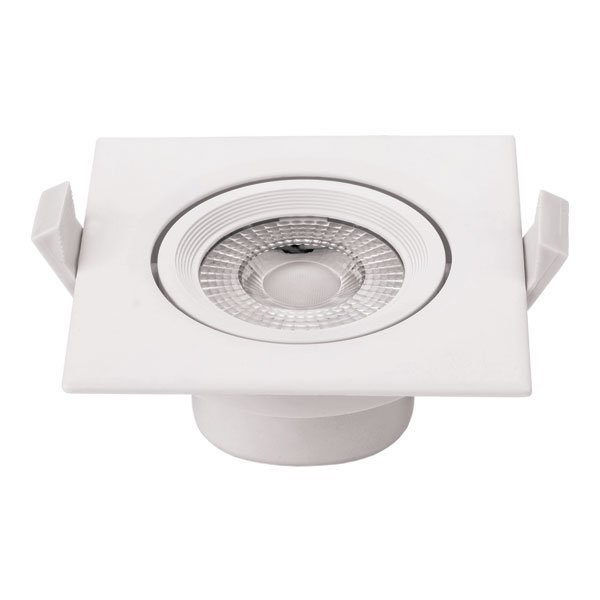 Optonica Faretto LED da Incasso Quadrato 7W Bianco Naturale 4500K Orientabile