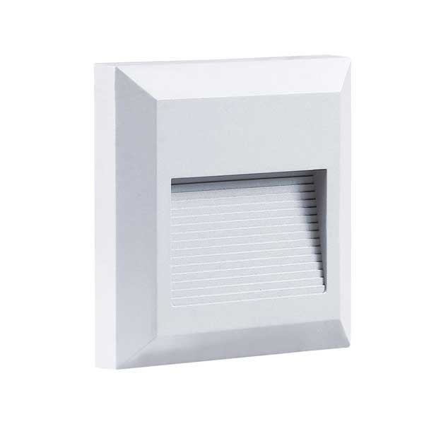 Optonica Proiettore LED Quadrato 2W IP65 - Luce Neutra 4000K per Scale e Corridoi
