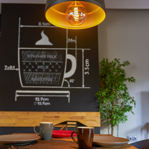 Shelly Vintage G125 Lampadina LED Smart Wi-Fi E27 Dimmerabile 260lm Controllo Vocale Compatibile con Alexa e Google Home