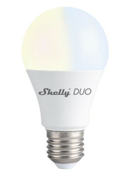 Shelly Duo Lampadina LED Smart Wi-Fi E27 9 W Dimmerabile 800 Lumen - Controllo Vocale Compatibile con Alexa e Google Home