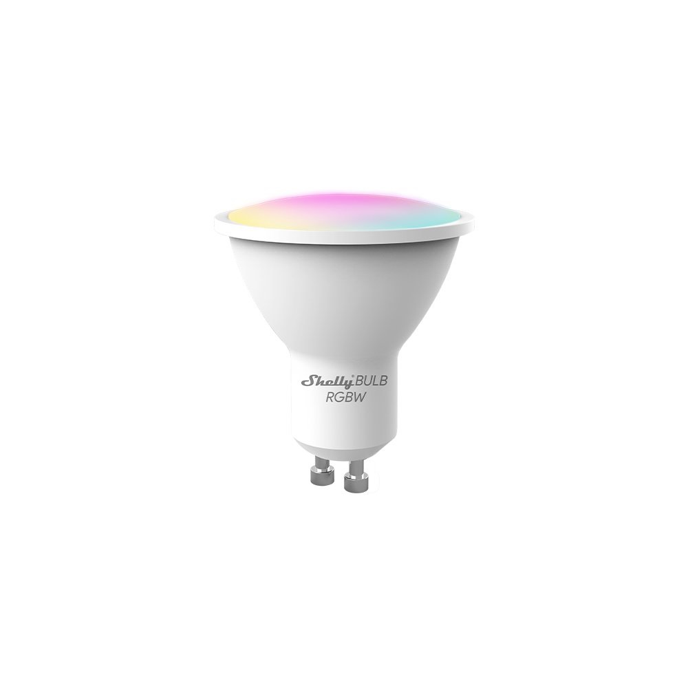 Shelly Duo GU10 - Lampadina LED Smart Wi-Fi RGBW Dimmerabile, 400 Lumen, Compatibile con Alexa e Google Home