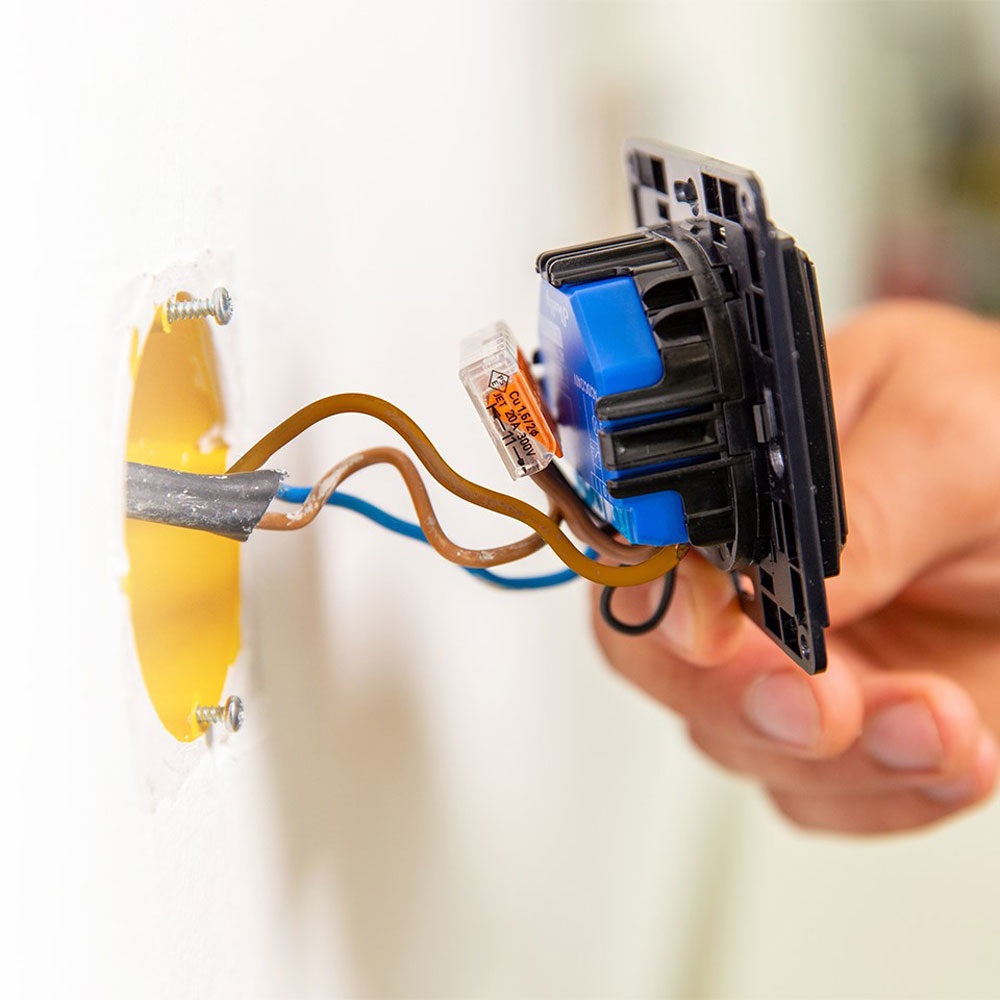Shelly Wall Switch - Interruttore da parete smart a 2 pulsanti, colore nero, compatibile con relè Shelly