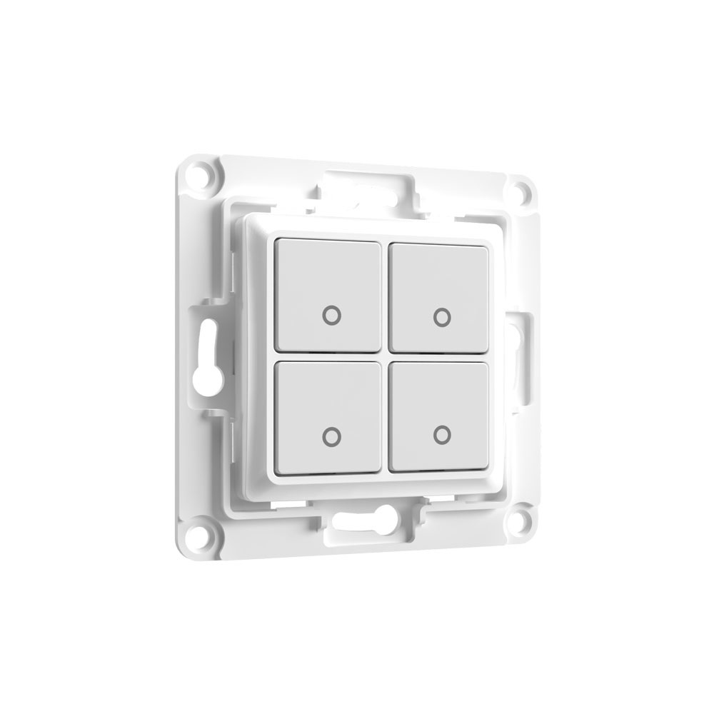 Shelly Wall Switch - Interruttore da parete smart con 1, 2 o 4 pulsanti per controllo luci e tapparelle