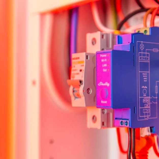 Shelly Pro 1 - Relè Interruttore Intelligente a 1 Canale su Guida DIN, 16A, Wi-Fi, LAN e Bluetooth, Compatibile con Alexa e Google Home