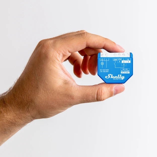 Shelly Wave 1 - Interruttore Smart Relay Z-Wave 1 Canale 16A con Contatti Puliti, Controllo Remoto, Basso Consumo Energetico, Ripetitore di Rete e Alta Affidabilità
