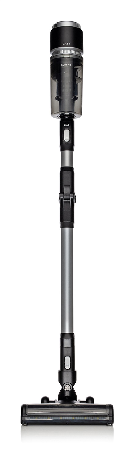 Hisense HVC6264BK Aspirapolvere a bastone 2 in 1 Senza sacchetto con Batteria 21,6 V, Potenza 150 W, Capacità 0,45 L, Autonomia 45 min, Ciclonico, EPA, Nero