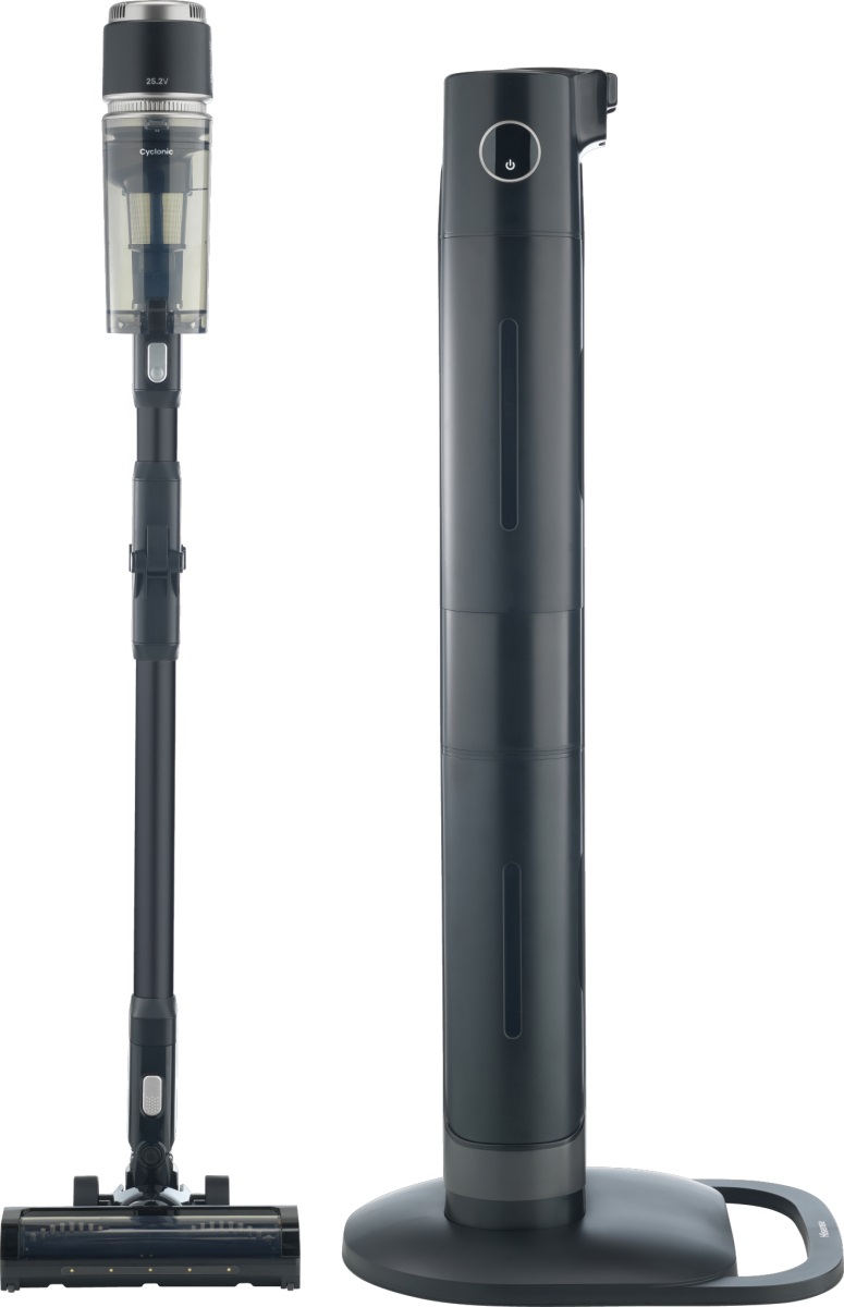 Hisense HVC676451DA Aspirapolvere Verticale 2in1 Senza Sacco, Batteria Li-Ion 60min, Potenza 400 W, Aspirazione 21000 Pa, Colore Nero